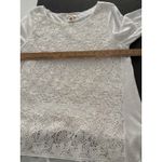 Sundance Crochet Top Size M White Layered Tunic Fairy Boho Whimsy Coquette Size M Photo 8