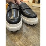 Show The Bear IONA CHUNKY LEATHER LOAFERS Size 8.5 Nordstrom Pallet Pull Black Photo 4