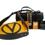 Mario Valentino NWT  Adrienne Palmellato Leather Shoulder Bag FLAWED AT THE BACK Photo 1