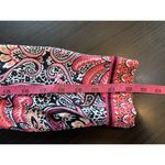 Talbots  Dress Women's Petite Small SP Pink Preppy‎ Square Neck Paisley Church Photo 9