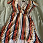 Derek Heart Striped Dress Photo 2