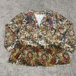 Soft Surroundings  Jacket Blazer Medium Floral Embroidered Ariege Art To Wear Photo 0