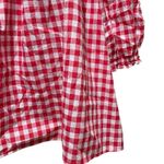 Loft Outlet Gingham Off Shoulder Red White Top Women’s Size Large Photo 4