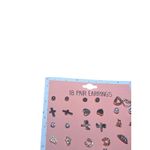 18 Pair Pierced Earring Set Fashion Feminine Heart Cross Flower Photo 5