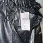 Windsor NEW Edgy Chic Black Faux Leather Paperbag Waist Shorts - New with Tags Photo 4