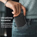 Slim Card Holder Wallet - Minimalist Pop up Wallet for Men RFID Blocking Metal Card Case Stealth Wallet Photo 5