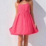 Lilly Pulitzer  dual lined pink lace dress with front bow size 00 Photo 0