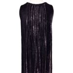 CP Shades  Sleeveless Front Pleated Mini Dress Purple Crushed Velvet Size XS Photo 3