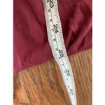 Garnet Hill  cotton wine collared ruffle blouse large Photo 7