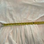 Girl and the Sun Verity White Linen Cotton Mini Dress Womens Size Extra Small Photo 4