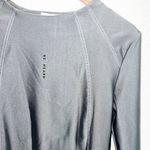 Top Shop Be Heard Gray Silver Performance Long Sleeve Fitted Shirt Photo 1