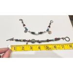 Mixed stone and bead bracelet silver Photo 2