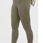 Aerie OFFLINE By Seamless Cable High Waisted Legging Olive Green Photo 0
