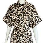 Anthropologie Exquise  Cotton Blend
Relaxed Leopard Tobie Shirt Dress Size XLarge Photo 8