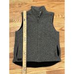 Lauren Ralph Lauren Women Vest Size Medium Patch Gray Grey Zip Front Collar Photo 5