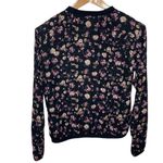 Maurice's black chiffon floral print bomber jacket size M Photo 2