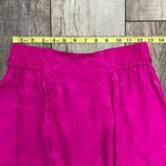 Adrianna Papell Fuchsia Pink Silk Skirt With Floral Design Size 8 Photo 2