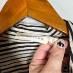 Miss Love  Linen Blend Striped Button Down Top Size Small Photo 3