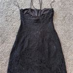 ZARA Black Strappy Lace Ruffle Dress NWOT Photo 4
