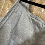 GapBody Heather Gray Cotton Ribbed Thong Bodysuit Large NWT Photo 5