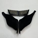 Pelle Moda Women's Black Madra Pump Slingback Heels Shoe S Photo 3