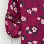 Banana Republic Floral Burgundy Women's Tunic Dress Size 4 new Photo 5