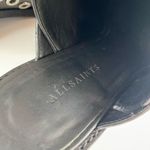 All Saints Yannis Black Leather Mule Ankle Strap Buckle Boots Bootie Size 37 Photo 6