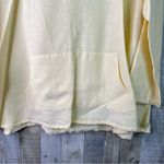 Bryn Walker  Size Small (Oversized) 100% Linen Yellow Hoodie Shirt With Pockets Photo 1