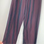 Vtg Y2K Holographic Trouser Pants High Rise Pull On Straight Wide Leg Sz Small Purple Photo 5