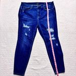 Judy Blue Distressed Skinny Blue Jeans Size 22W Photo 3