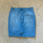 Melrose and Market  denim jean button front pencil skirt in light to medium wash Photo 2