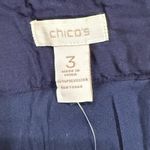 Chico's NWT Silky Crinkle Meleah Maxi Skirt Solid Midnight Blue Women's Size XL Photo 6