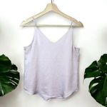 EXPRESS Downtown Cami with Lace Trim in Pale Pink Photo 3