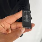 SHAN Classic Black Stretch‎ Jersey Knit Short Sleeve V Photo 4