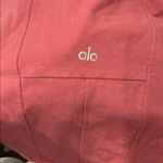 Alo Yoga  Mauve Berry Long Sleeve Bustier Crop Top Photo 4