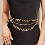 Chic layered Gold Chain Belt Women dress sweater dress Photo 0
