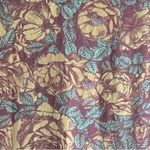 LuLaRoe Julia Fitted Midi Dress Purple Roses Floral Bodycon Size XS Photo 2