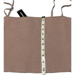 EXPRESS NWT Nude Light Pink|beige|mocha Cropped Tank Top Knit material Women XL Photo 3