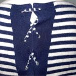 J.Crew NWT 100% Cashmere Tie Back Navy Sweater Photo 7