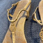 Tory Burch ‎ Emmy Leather Thong Sandals Size 10.5 Flat Logo Photo 3