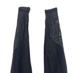 Beach Riot  Lauren Black Ribbed High Rise Legging Size Medium Mesh Stretch Yoga Photo 6