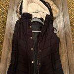 Aeropostale Black puffer jacket with faux fur hood #winterjacket #fauxfur Photo 0