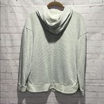Paper Crane  Light Gray Striped Hoodie Woman’s Size Medium Photo 3