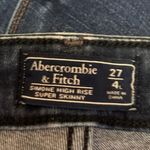 Abercrombie & Fitch Simone Blue High Rise Super Skinny Denim Jeans Pants Size 4 Photo 3