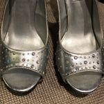 Touch Ups  Heels Peep Toe Silver & Rhinestone-8 Photo 3