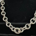 Judith Ripka 925 Sterling Silver Rolo Link Chain Necklace Photo 1