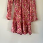 ZARA Floral Fit & Flare Blogger Favorite Pink Dress Size L Photo 3