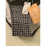 Kona Sol  Women's Gingham Swim Bikini Bottom Swimwear Size XL Blue White Photo 8