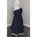 Minuet Black Convertible Party Dress Silver Trim Paper Bag Waist by ModCloth Photo 3