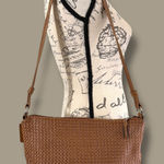 The Sak  Elliott Lucca tan woven faux leather crossbody bag Photo 0